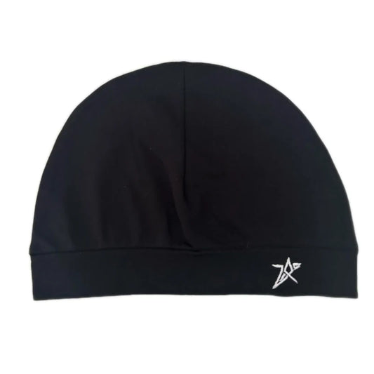 Polaris Beanie Night, tuque fine noire avec étoile brodée